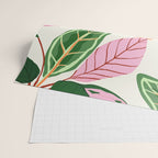 The Inseparable V.01, Nature Botanical Plants, Blush Leaves Modern Boho, Pastel Illustration Garden Wrapping Paper Gallery Image 2