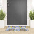 Summer, citrus ,Mediterranean style ,flowers,lemon fruit pattern  Welcome Mat Gallery Image 3