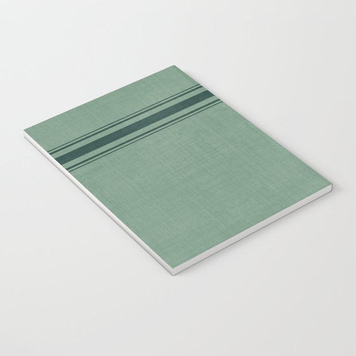 Minimal Plaid in Green Notebook Gallery Image 3