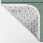 Minimal Plaid in Green Bath Mat Gallery Image 2