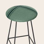 Minimal Plaid in Green Stool Gallery Image 2