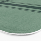 Minimal Plaid in Green Bath Mat Gallery Image 3