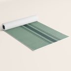 Minimal Plaid in Green Yoga Mat Gallery Image 2
