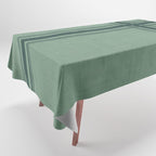 Minimal Plaid in Green Tablecloth Gallery Image 1
