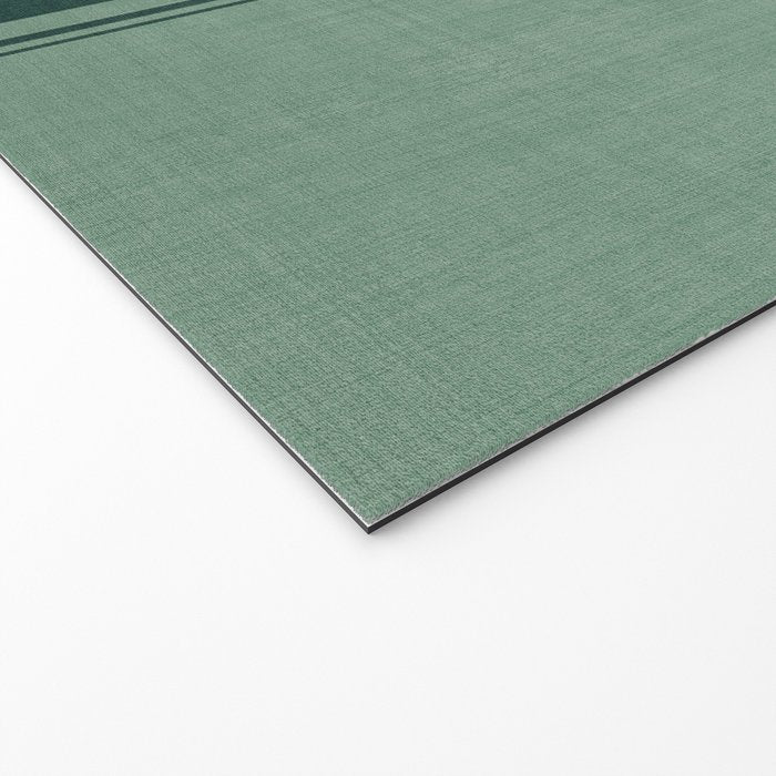Minimal Plaid in Green Welcome Mat Gallery Image 2