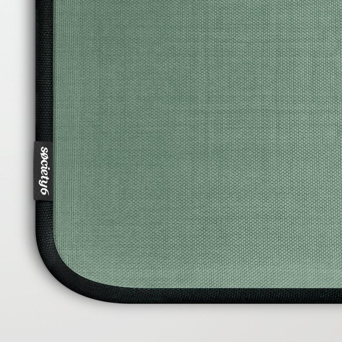 Minimal Plaid in Green Laptop Sleeve Gallery Image 3