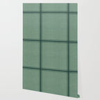 Minimal Plaid in Green Wallpaper Gallery Image 2