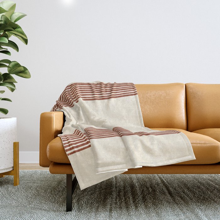 Band in Rust Throw Blanket Gallery Image 1