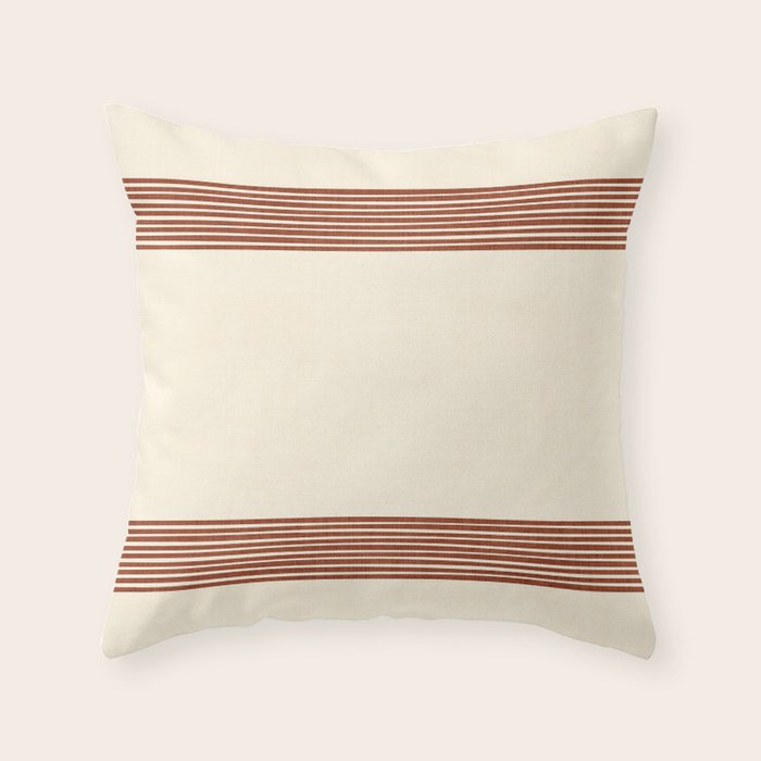 Band in Rust Throw Pillow Gallery Image 6