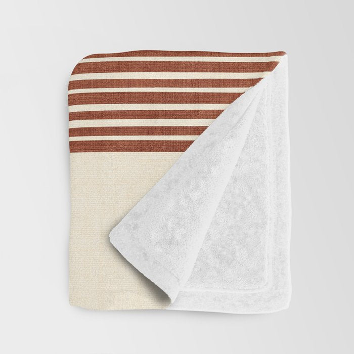 Band in Rust Throw Blanket Gallery Image 3