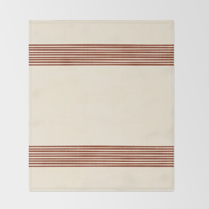 Band in Rust Throw Blanket Gallery Image 2