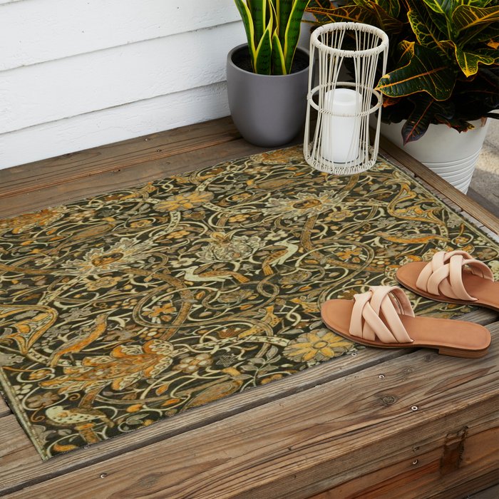 William Morris Bullerswood pattern,No.3, Outdoor Rug Gallery Image 2