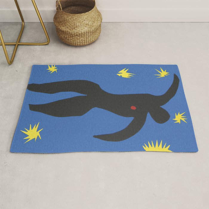 Henri Matisse, Icarus (Icare) from Jazz Collection, 1947, Artwork, Men, Women, Youth Rug Gallery Image 1