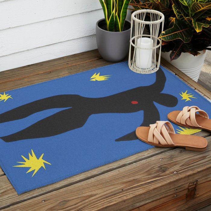 Henri Matisse, Icarus (Icare) from Jazz Collection, 1947, Artwork, Men, Women, Youth Outdoor Rug Gallery Image 2