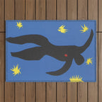 Henri Matisse, Icarus (Icare) from Jazz Collection, 1947, Artwork, Men, Women, Youth Outdoor Rug Gallery Image 1