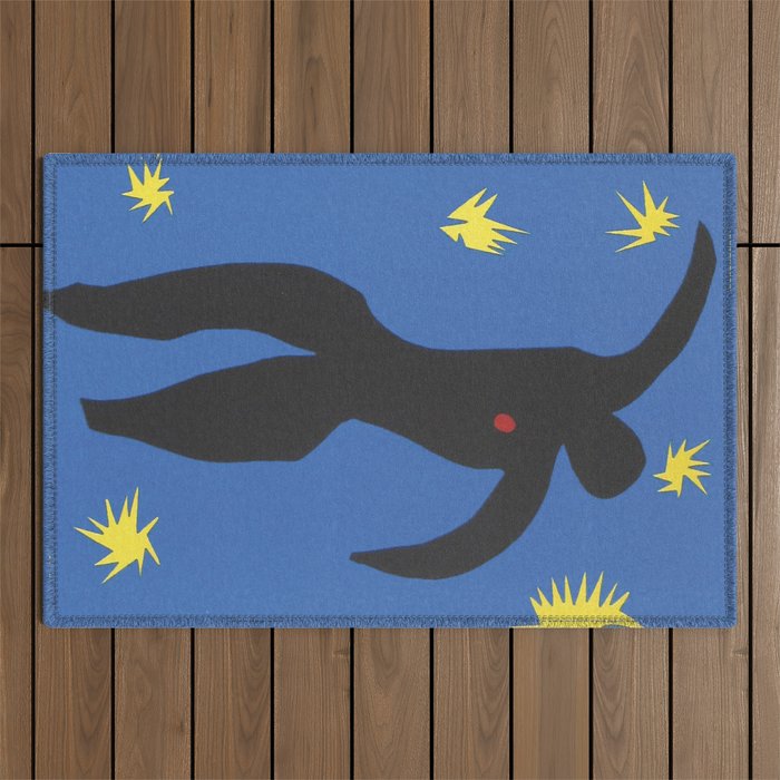 Henri Matisse, Icarus (Icare) from Jazz Collection, 1947, Artwork, Men, Women, Youth Outdoor Rug Gallery Image 1