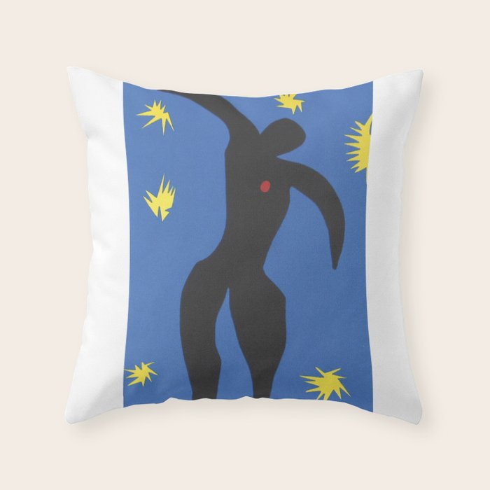 Henri Matisse, Icarus (Icare) from Jazz Collection, 1947, Artwork, Men, Women, Youth Throw Pillow Gallery Image 6
