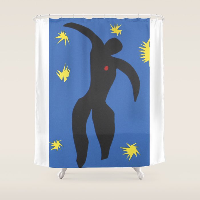 Henri Matisse, Icarus (Icare) from Jazz Collection, 1947, Artwork, Men, Women, Youth Shower Curtain Gallery Image 1