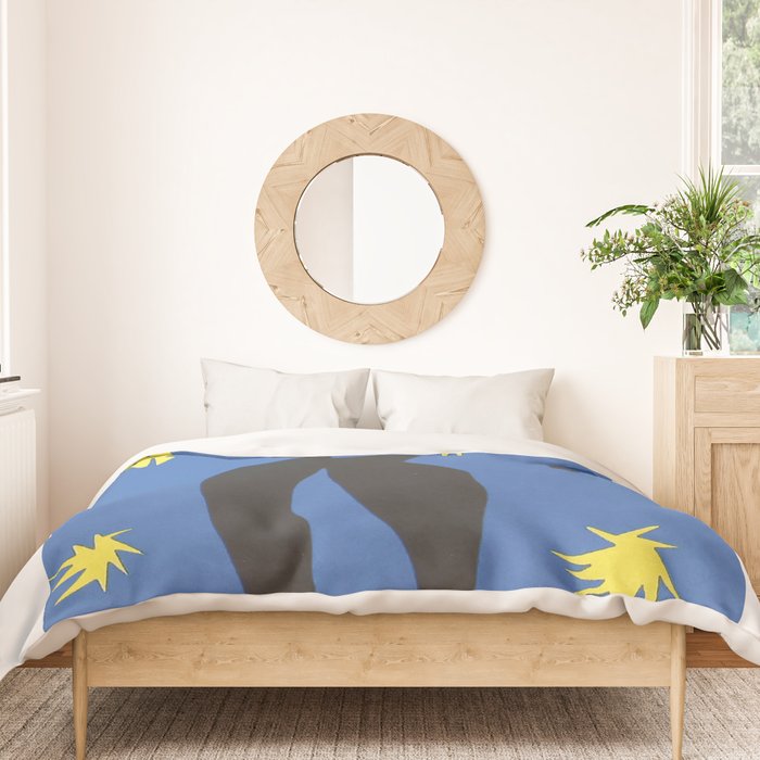 Henri Matisse, Icarus (Icare) from Jazz Collection, 1947, Artwork, Men, Women, Youth Duvet Cover Gallery Image 3