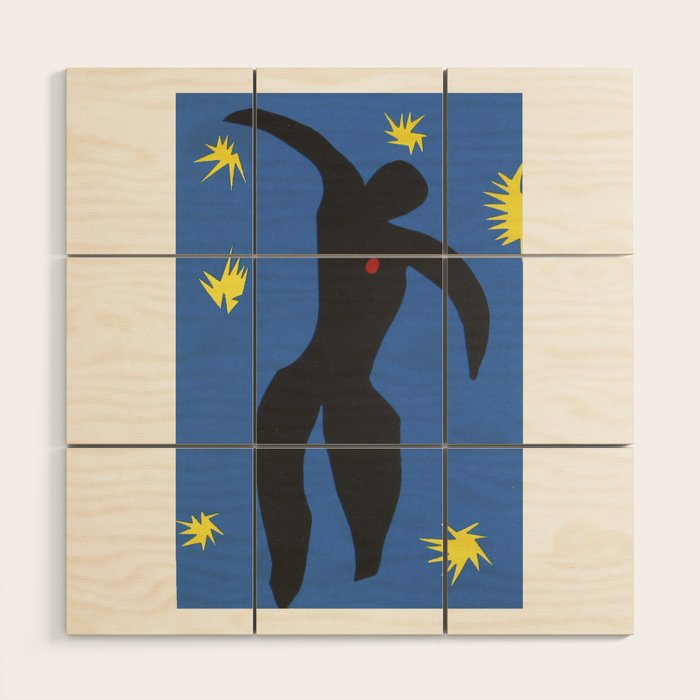 Henri Matisse, Icarus (Icare) from Jazz Collection, 1947, Artwork, Men, Women, Youth Wood Wall Art Gallery Image 1
