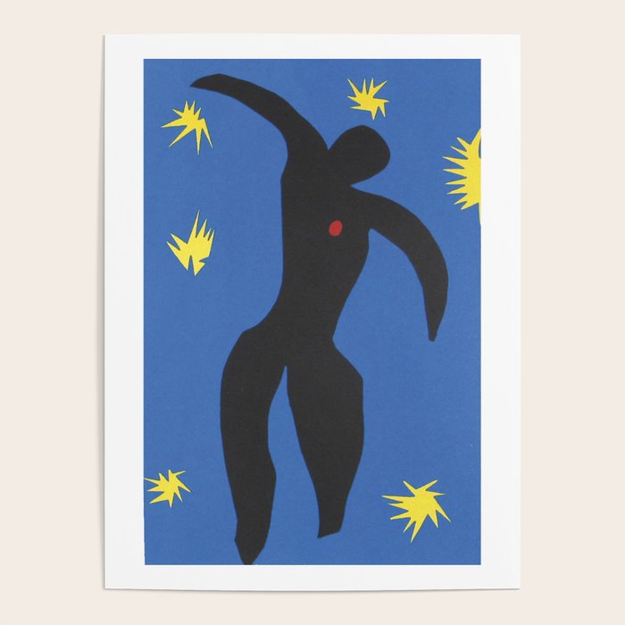 Henri Matisse, Icarus (Icare) from Jazz Collection, 1947, Artwork, Men, Women, Youth Poster Gallery Image 1