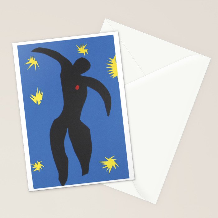 Henri Matisse, Icarus (Icare) from Jazz Collection, 1947, Artwork, Men, Women, Youth Stationery Card Gallery Image 2