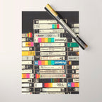 VHS Stack Wrapping Paper Gallery Image 1