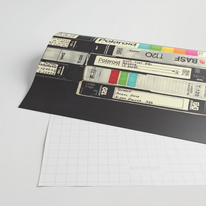 VHS Stack Wrapping Paper Gallery Image 2