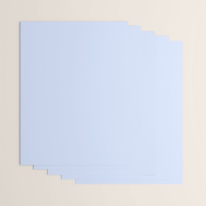 NOW BABY BLUE Pastel Solid Color Shabby Chic Abstract  Wrapping Paper Gallery Image 3