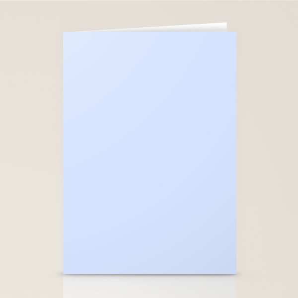NOW BABY BLUE Pastel Solid Color Shabby Chic Abstract  Stationery Card Gallery Image 1
