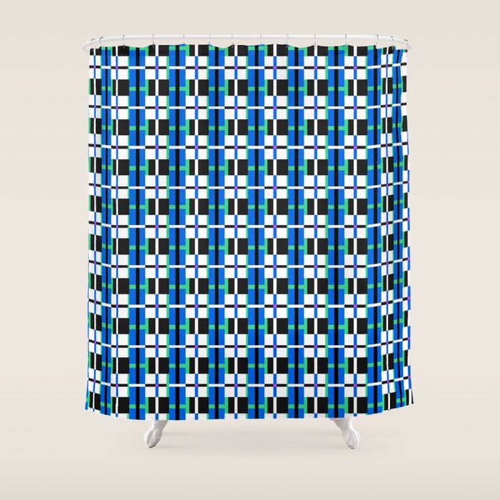 Blod Linear Aesthetics B Shower Curtain Gallery Image 1