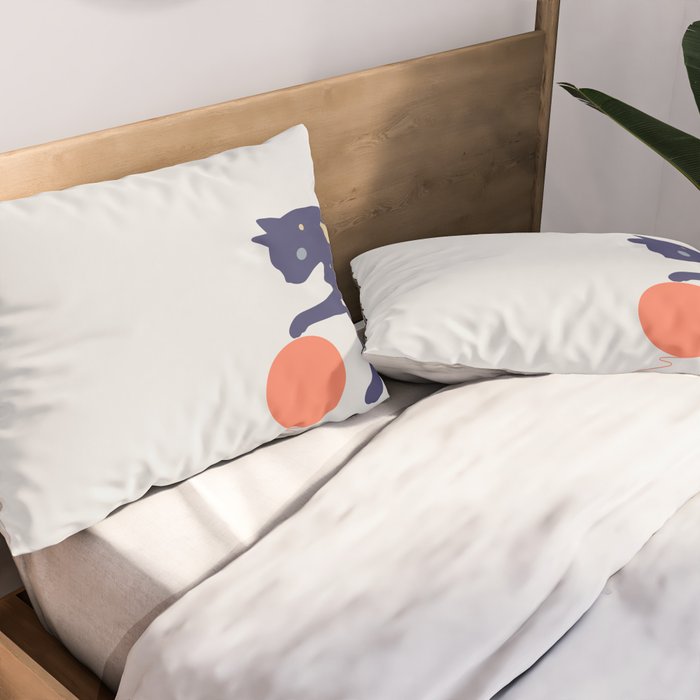 Cat Landscape 51 Pillow Sham Gallery Image 2