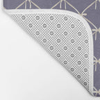 Bows & Ribbons Pattern XXXIII Neutral Lavender Purple Bath Mat Gallery Image 2