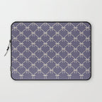 Bows & Ribbons Pattern XXXIII Neutral Lavender Purple Laptop Sleeve Gallery Image 1