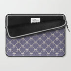 Bows & Ribbons Pattern XXXIII Neutral Lavender Purple Laptop Sleeve Gallery Image 2