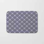 Bows & Ribbons Pattern XXXIII Neutral Lavender Purple Bath Mat Gallery Image 1