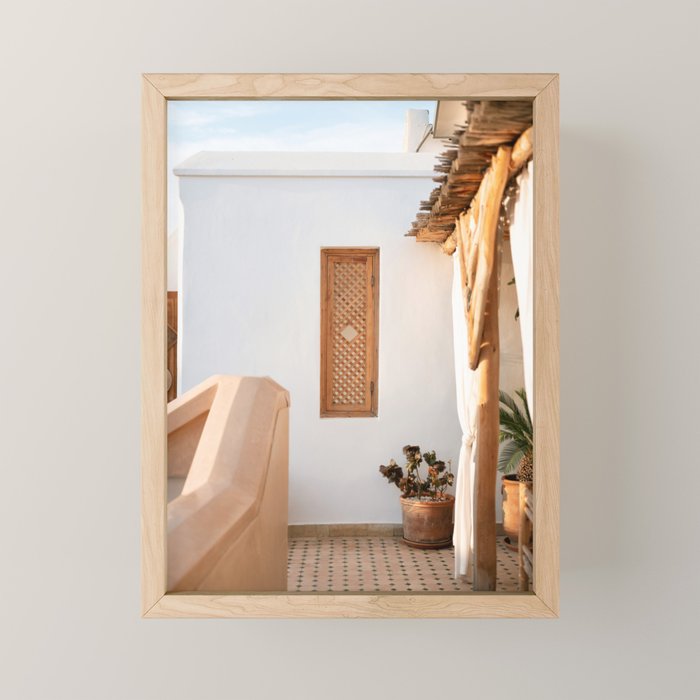 Riad Rooftop Marrakech | Morocco Travel Photography Mini Art Print Gallery Image 1