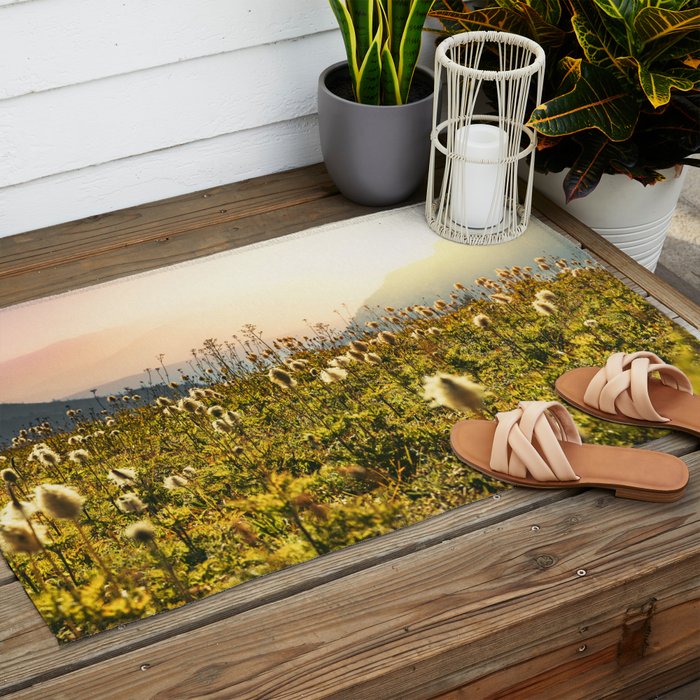 Wildflower Explosion - Mount Rainier National Park Outdoor Rug Gallery Image 2