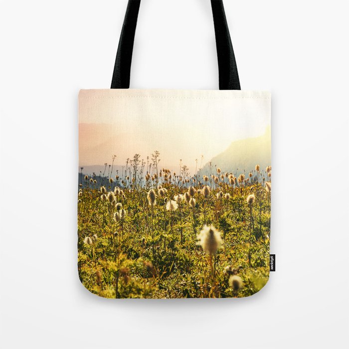Wildflower Explosion - Mount Rainier National Park Tote Bag Gallery Image 1