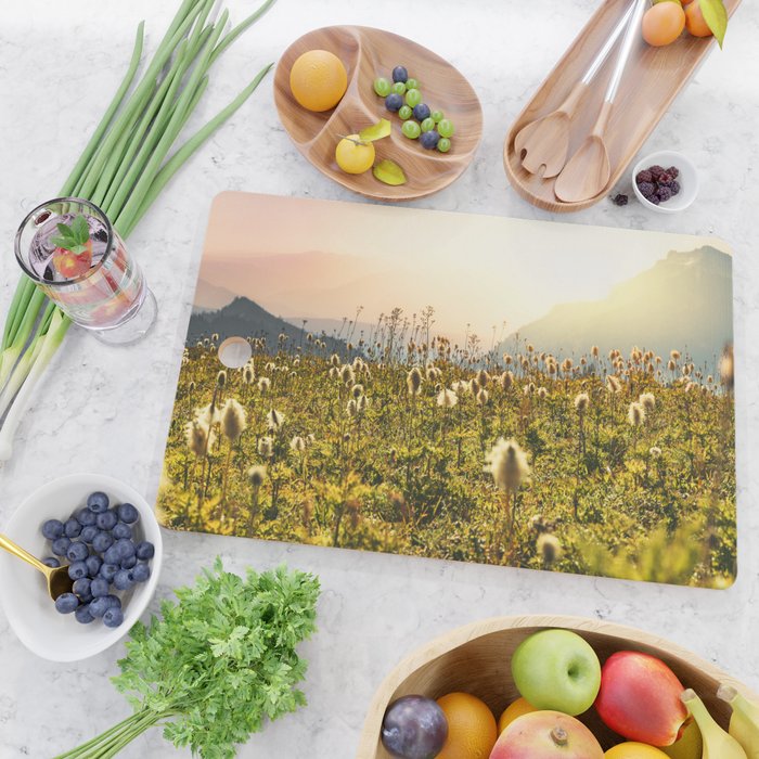 Wildflower Explosion - Mount Rainier National Park Cutting Board Gallery Image 2