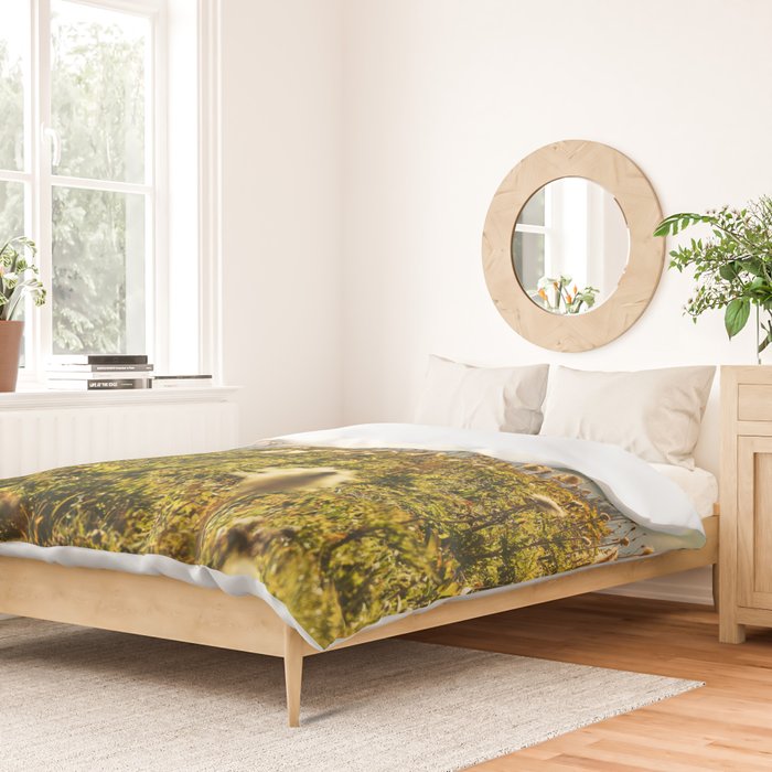 Wildflower Explosion - Mount Rainier National Park Duvet Cover Gallery Image 2