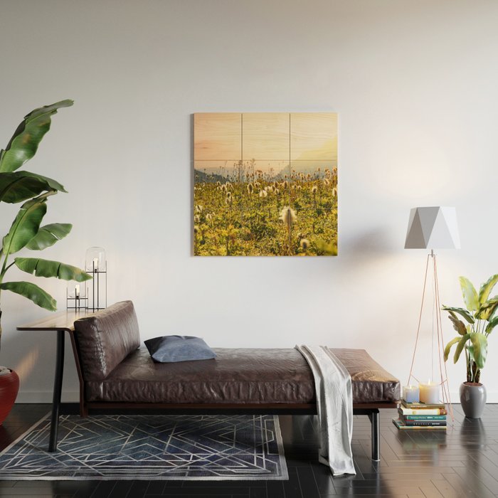 Wildflower Explosion - Mount Rainier National Park Wood Wall Art Gallery Image 2