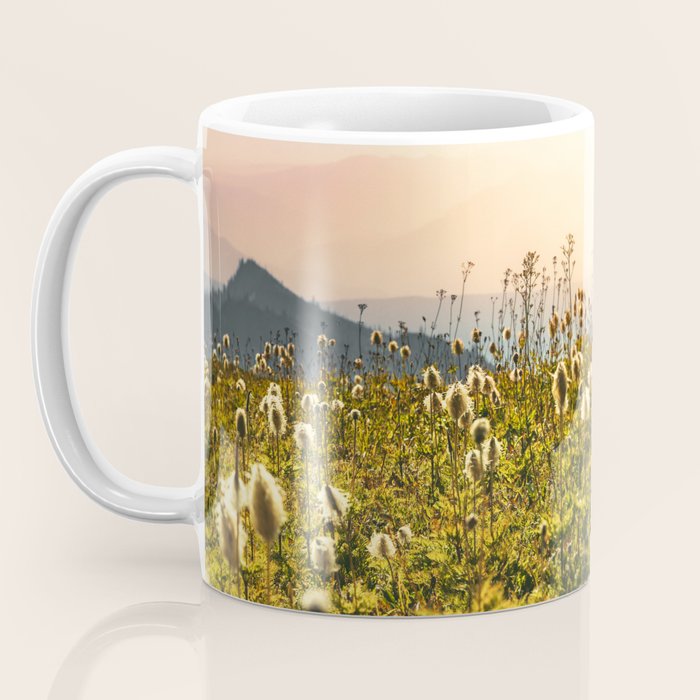 Wildflower Explosion - Mount Rainier National Park Coffee Mug Gallery Image 3