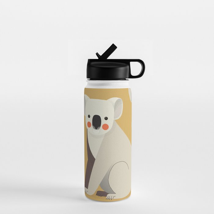 Koala, Animal Portrait Water Bottle Gallery Image 1