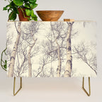 Winter Birch Trees - Scandinavian decor nature photograph Credenza Gallery Image 1