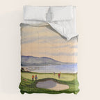 Pebble Beach Golf Course 9th Green Comforter Gallery Image 6