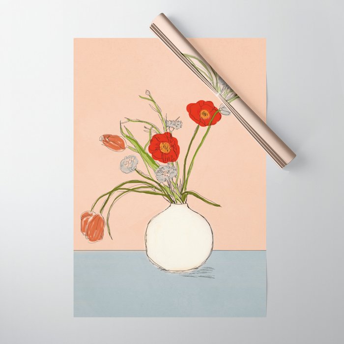 Spring Bouquet Uplifting Wrapping Paper Gallery Image 1