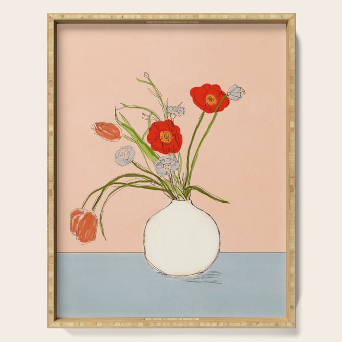 Spring Bouquet Uplifting Serving Tray Gallery Image 1