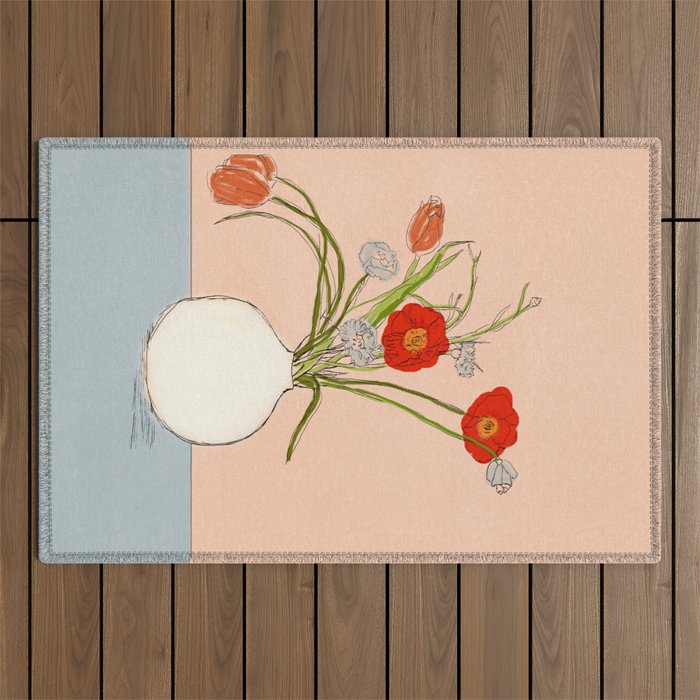 Spring Bouquet Uplifting Outdoor Rug Gallery Image 1