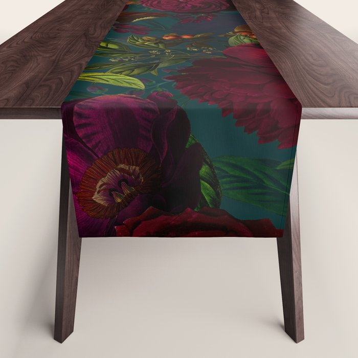 Before Midnight Vintage Flowers Garden Table Runner Gallery Image 1